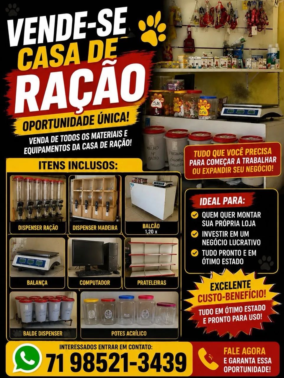 Vendo pet shop completo 