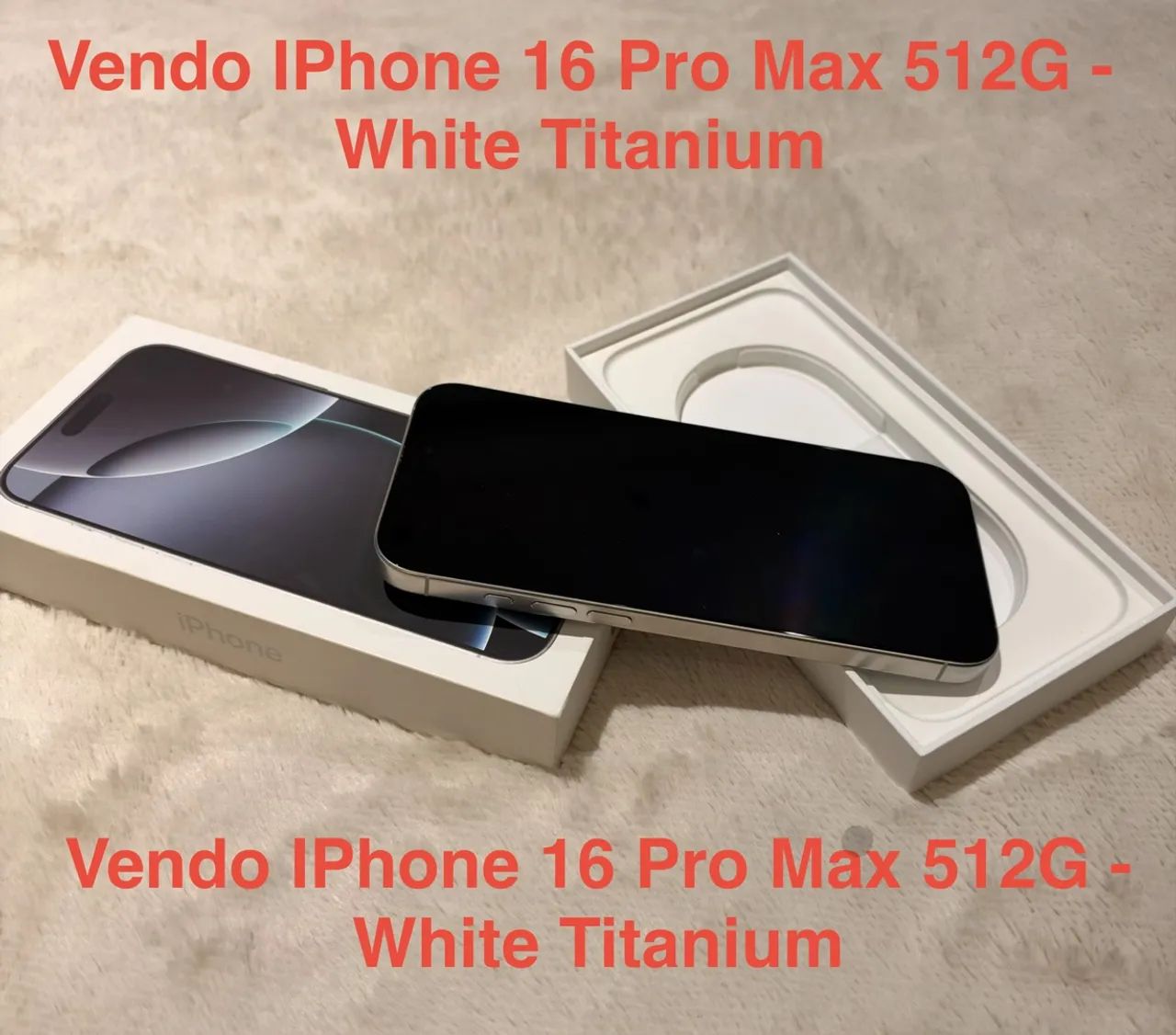 iPhone 16 Pro Max, 512 GB.