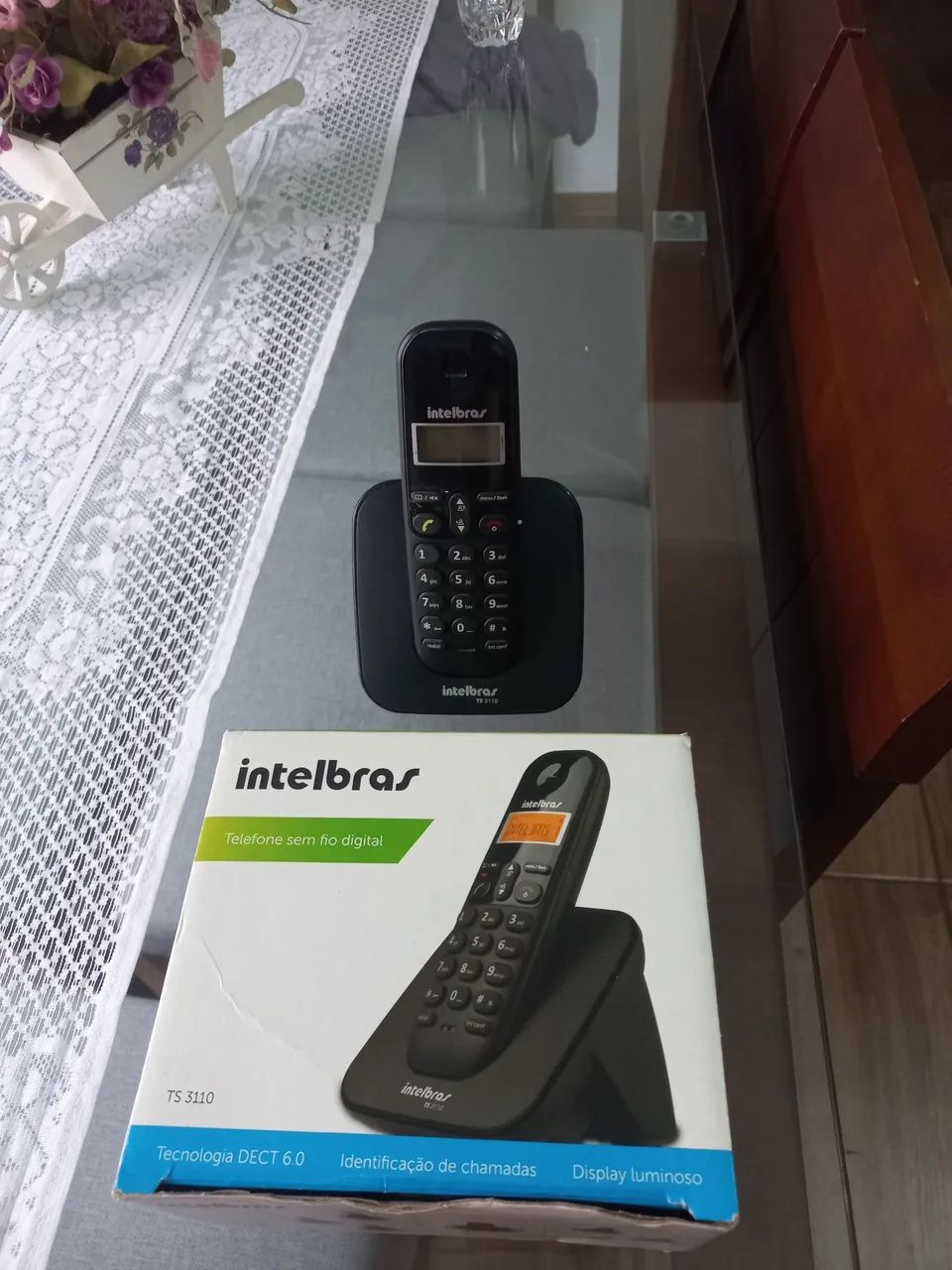 Telefone sem fio intelbras modelo ts110