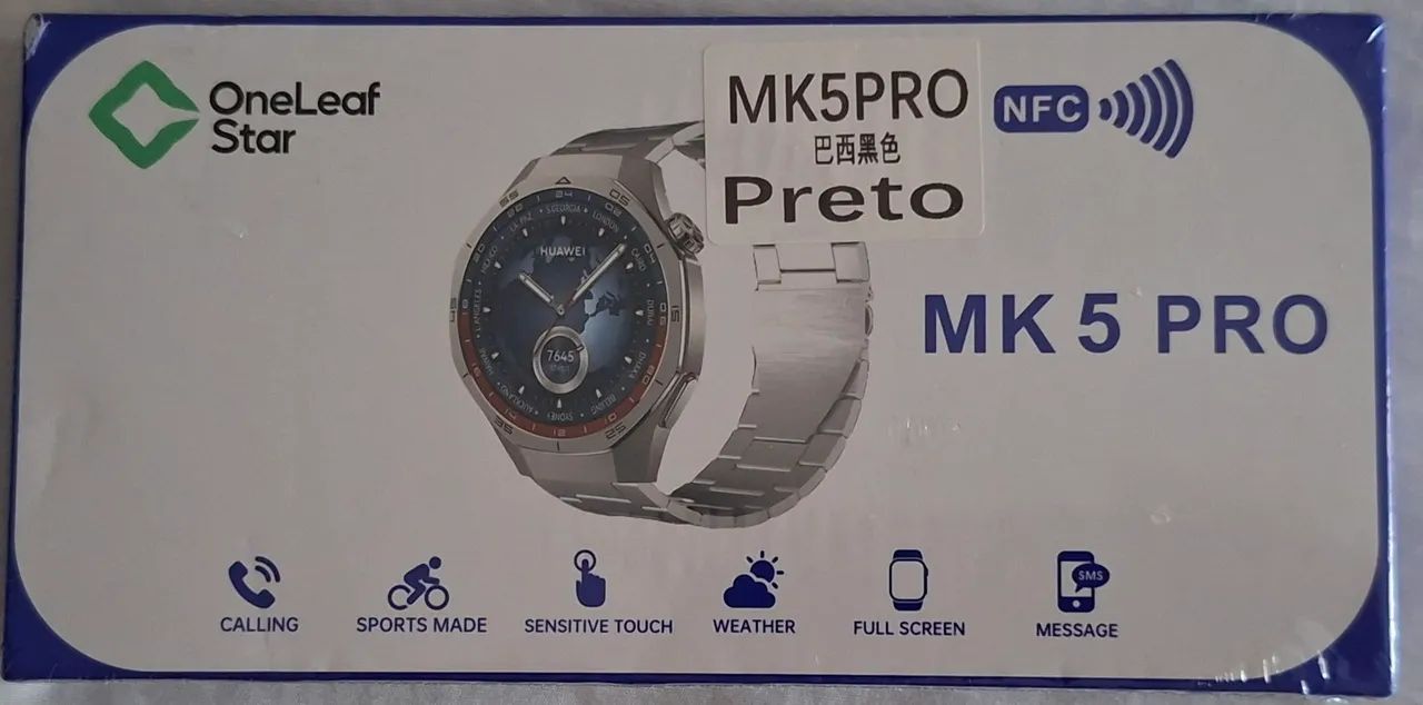 Smartwatch Preto  MK 5 Pro