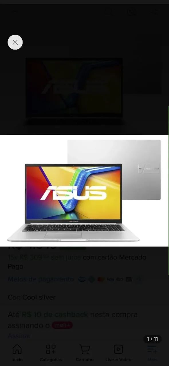 Notebook Asus vivobook 15 Ryzen 7  - Foto 2