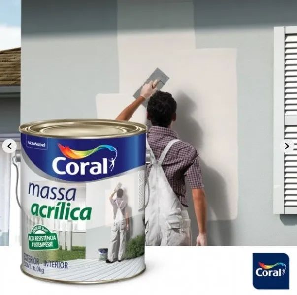 Massa 1,5kg acrilica Coral - Foto 4