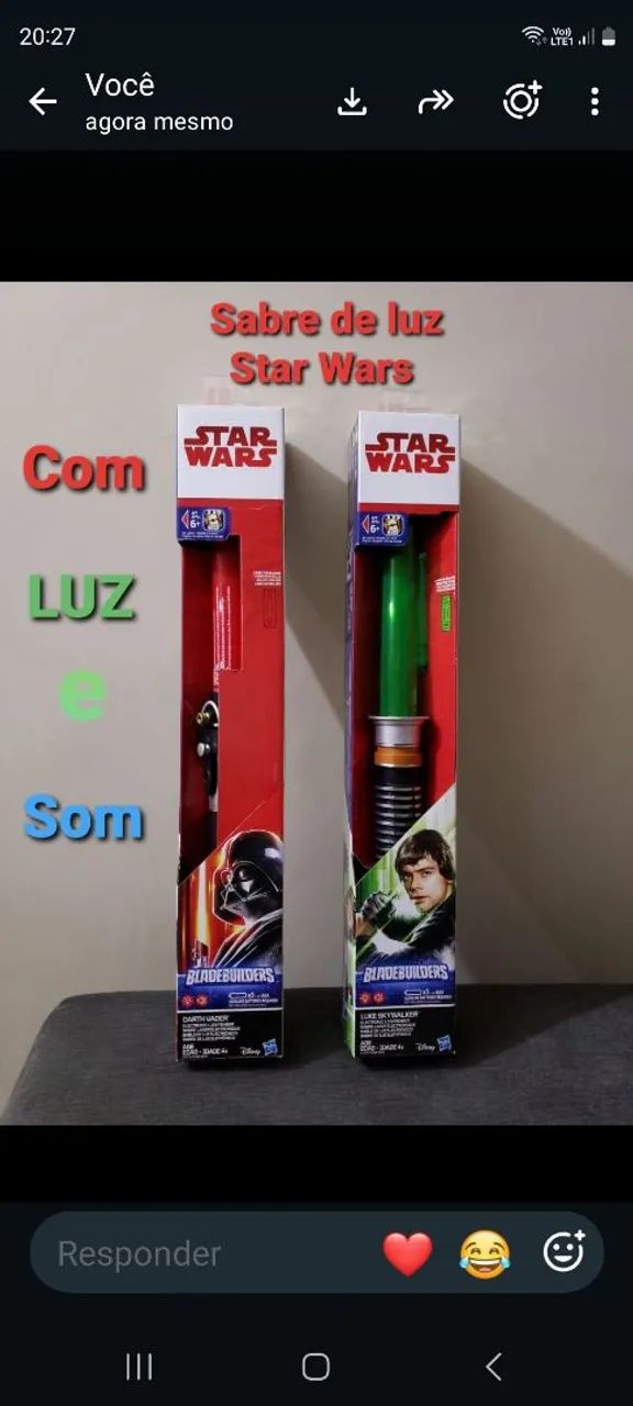 Sabre de Luz Eletrônico Hasbro Star Wars Bladebuilders