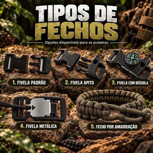Pulseiras Paracord sob medida e personalizadas (leia a descrição!!!) - Foto 3
