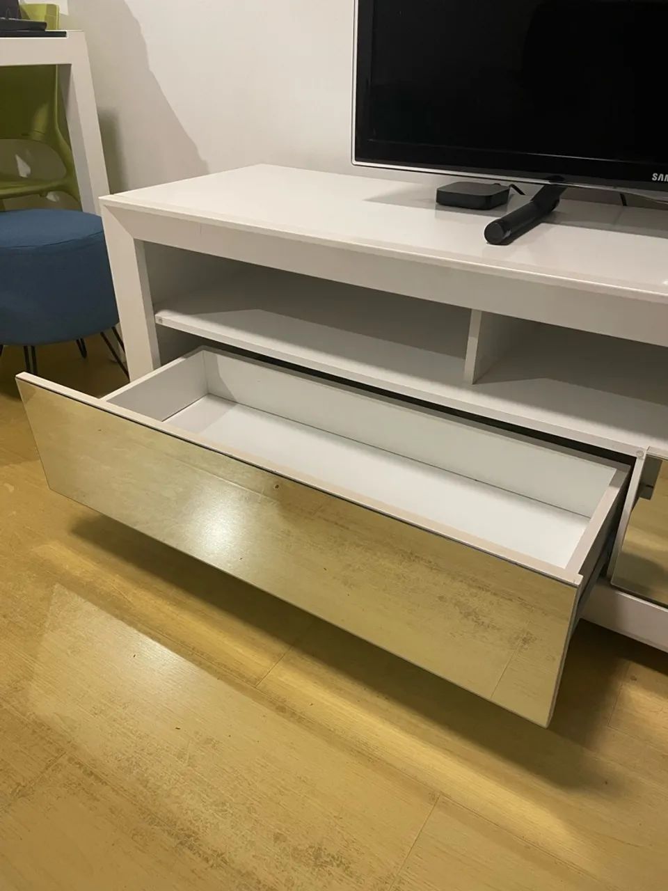 Rack branco com gavetas - Foto 4