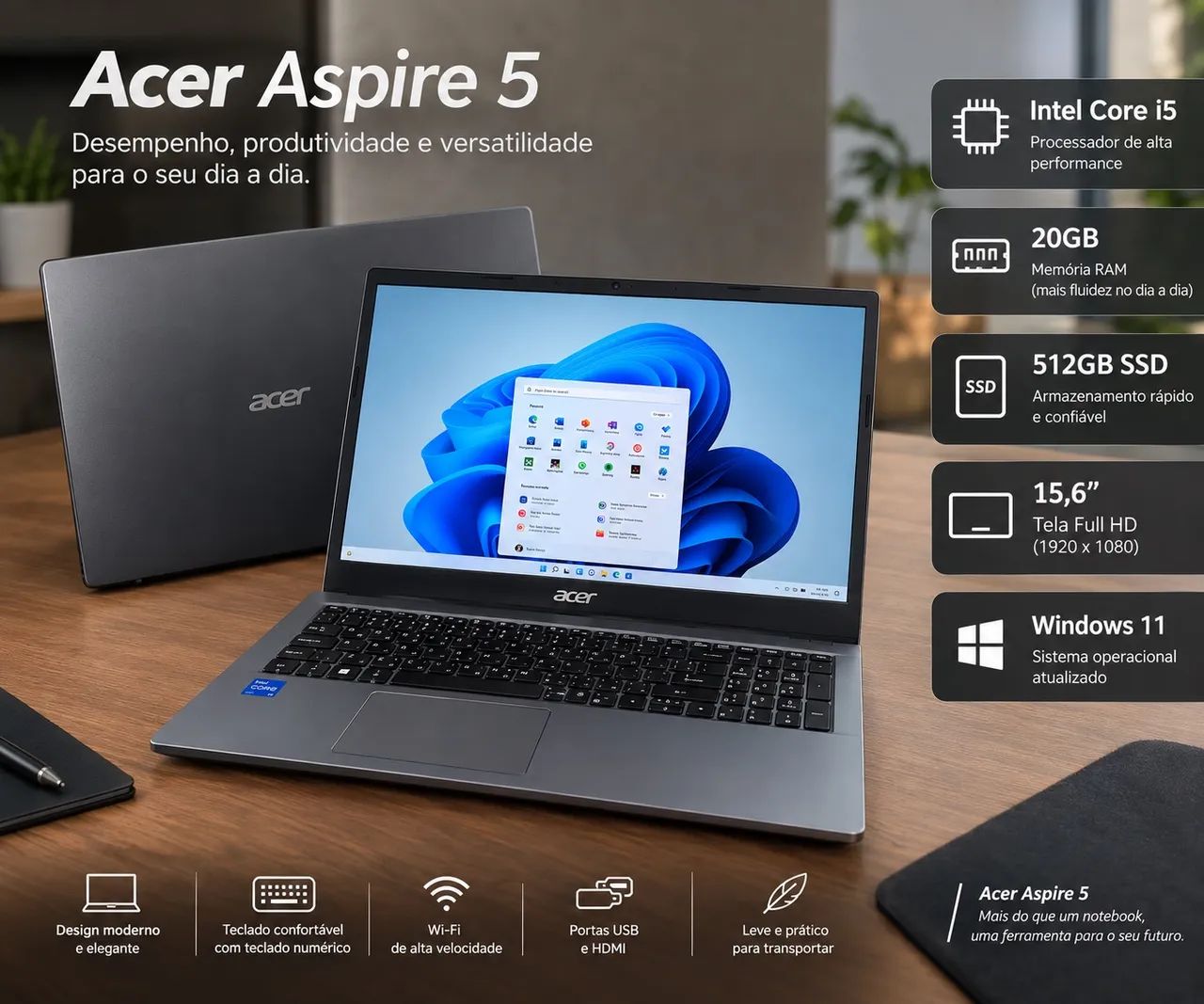 Notebook Acer Aspire 5 A515-57 - Foto 2