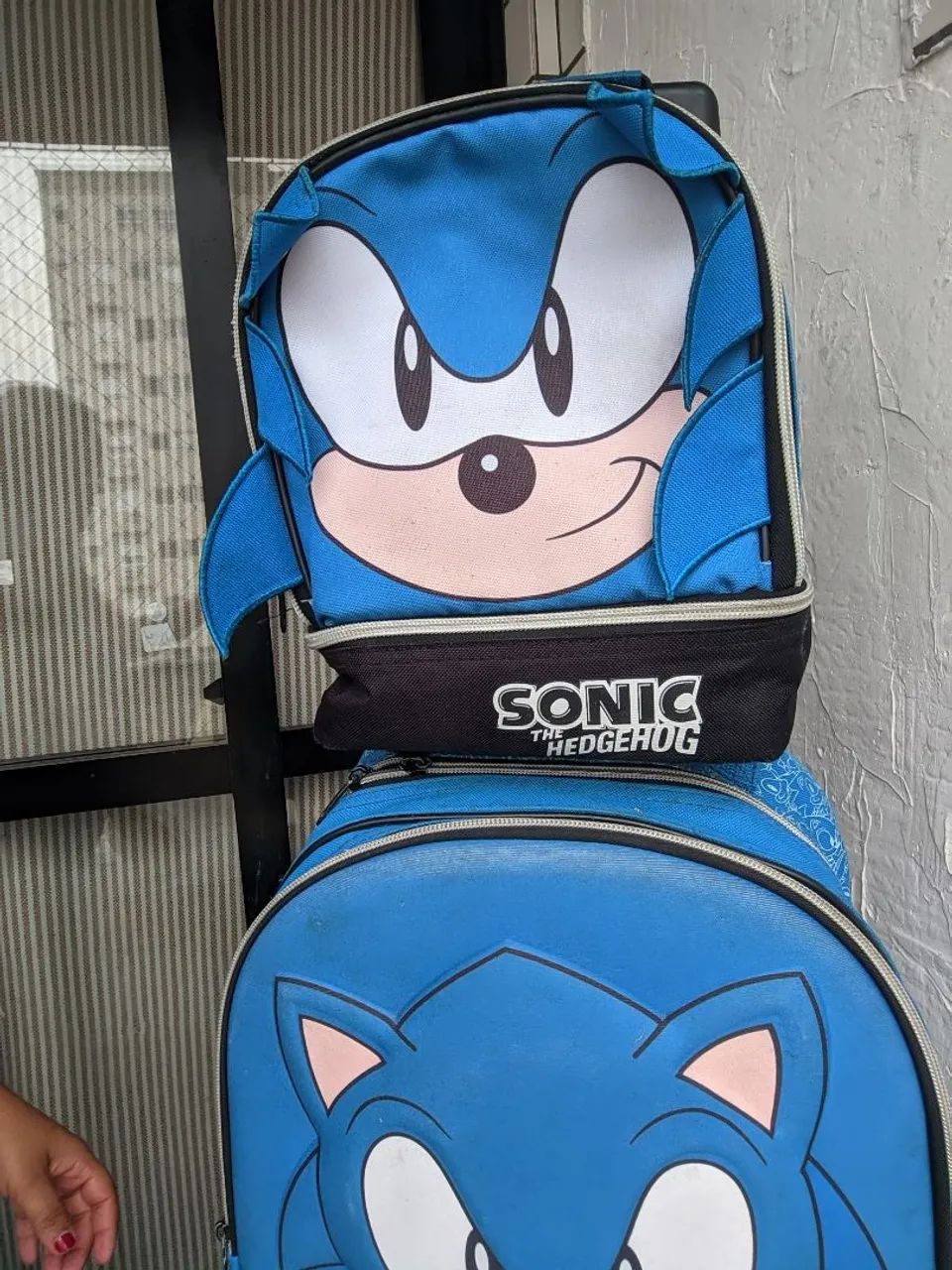 Mochila escolar + lancheira do Sonic  - Foto 2