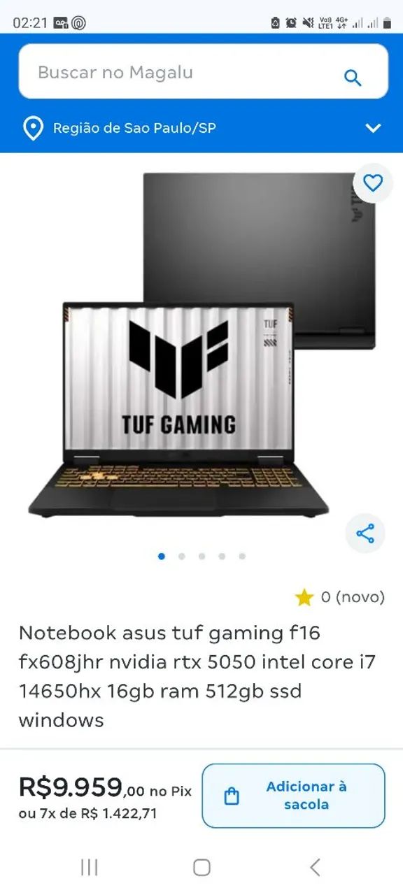 Notebook Asus TUF16  - Foto 5