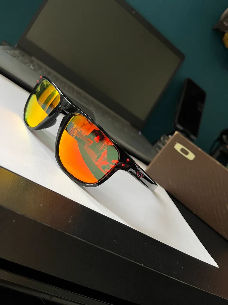 Oakley Holbrook R Polished Black com lentes Ruby!  - Foto 2