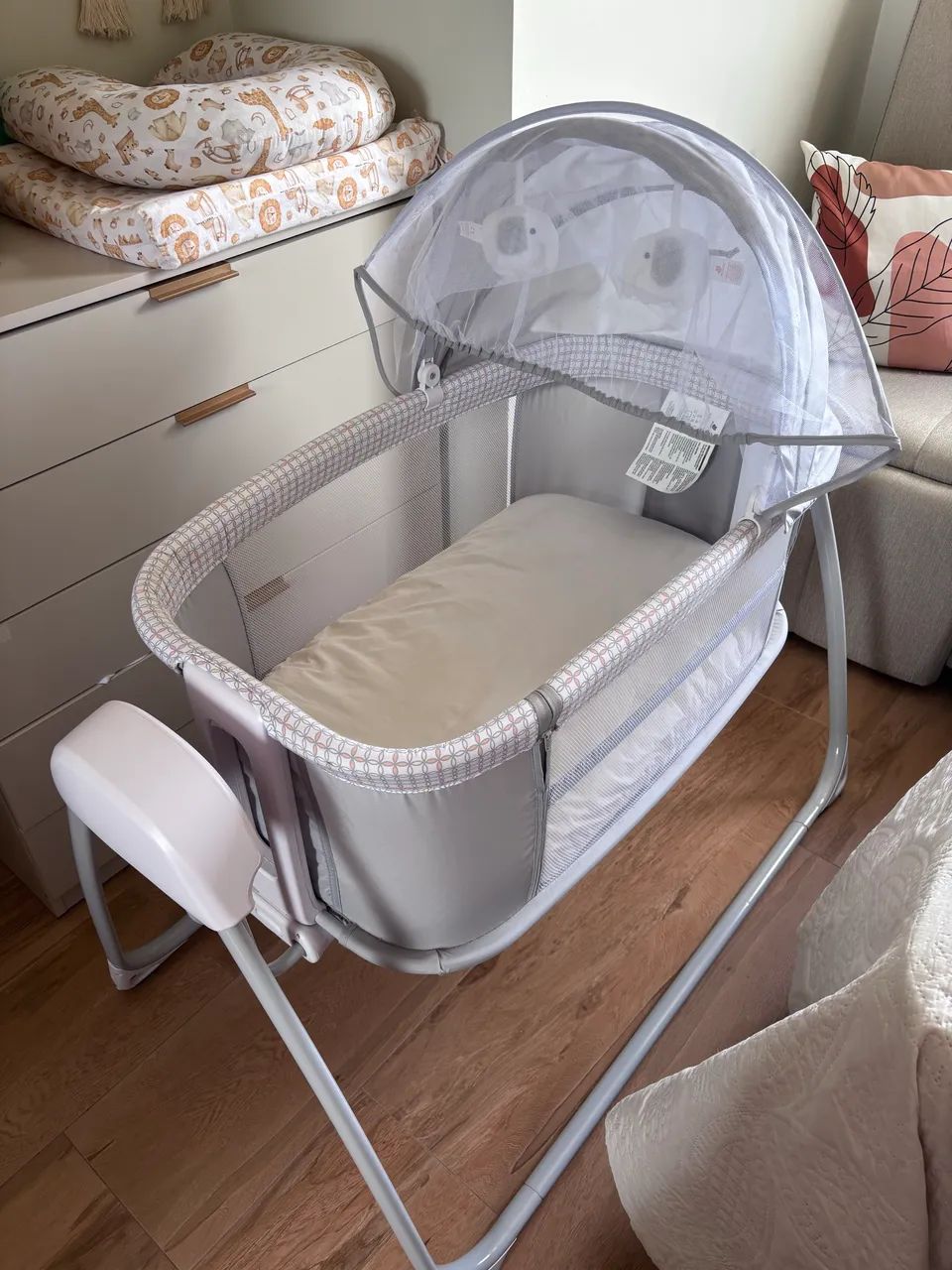 Berço Techno Bluetooth com balanço automático e música - Mastela - Foto 2