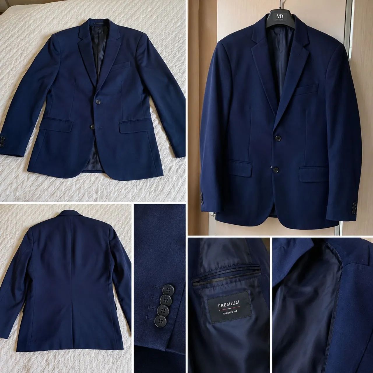 BLAZER AZUL MARINHO TAM: 62 - Foto 2