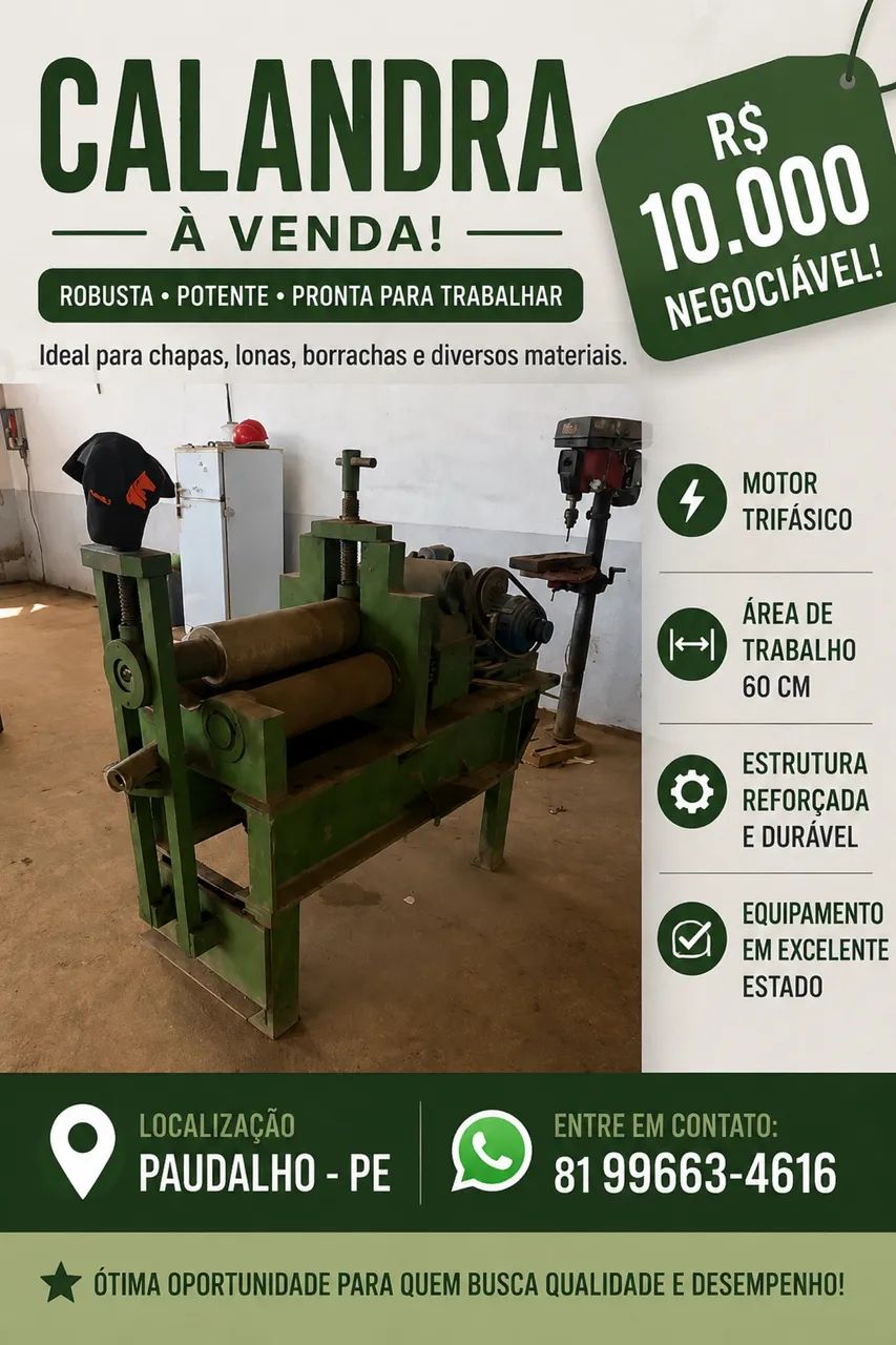 Calandra industrial 