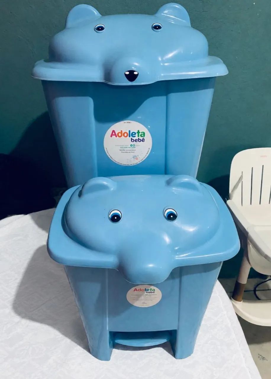 KIT CESTO E LIXEIRA INFANTIL