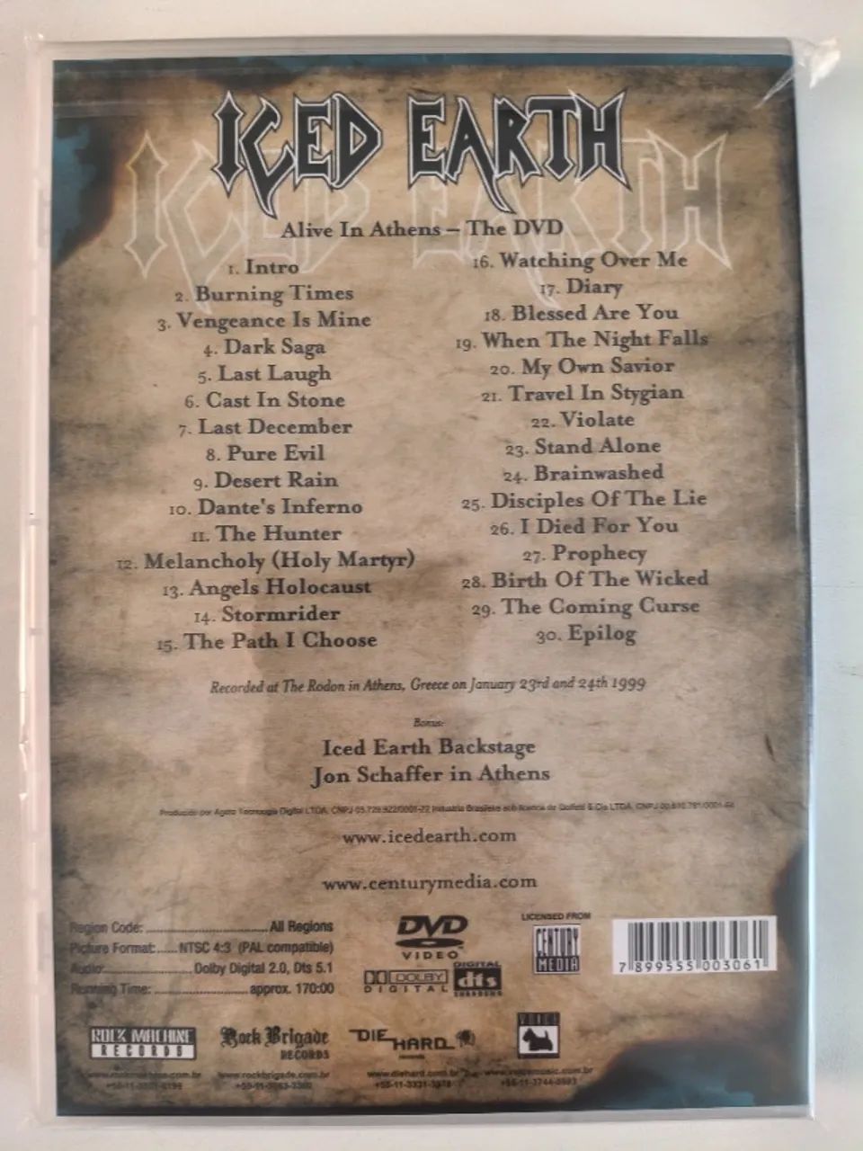 DVD Iced Earth Live in Athenas - Foto 2