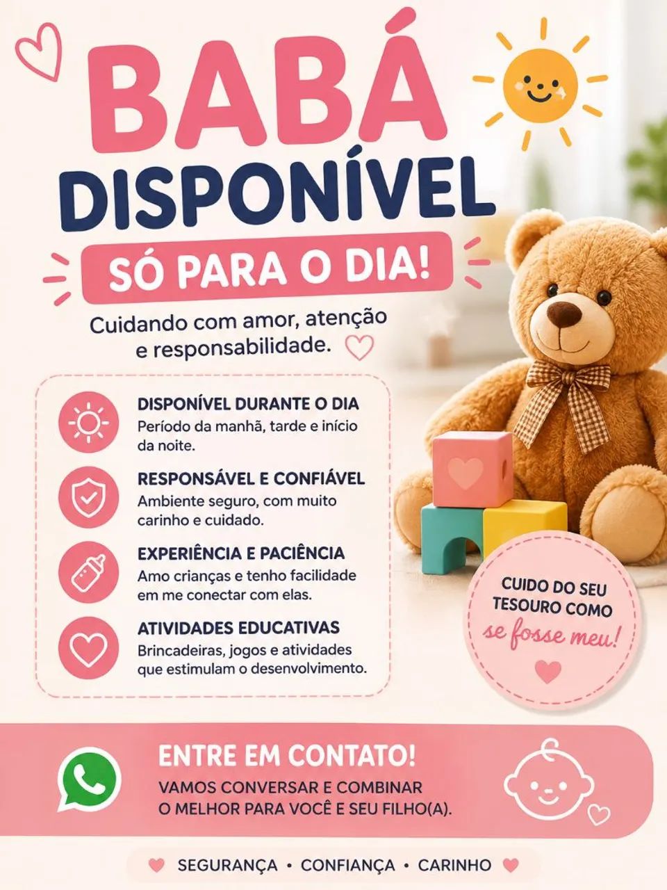 Babá disponível 