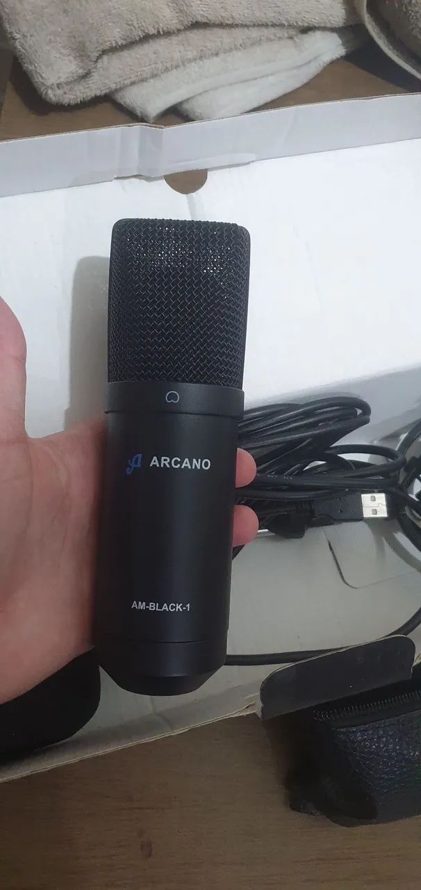 Microfone condensador para estúdio arcano - Foto 3