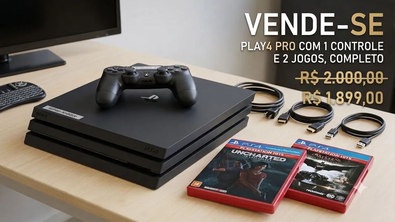 Vende-se Playstation 4 PRO 