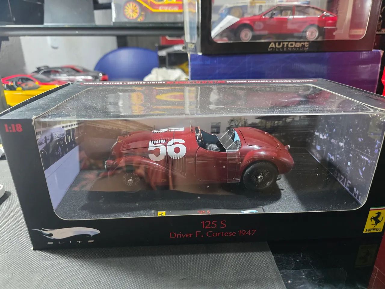 Miniatura 1:18 Ferrari 125S primeira Ferrari de corrida da