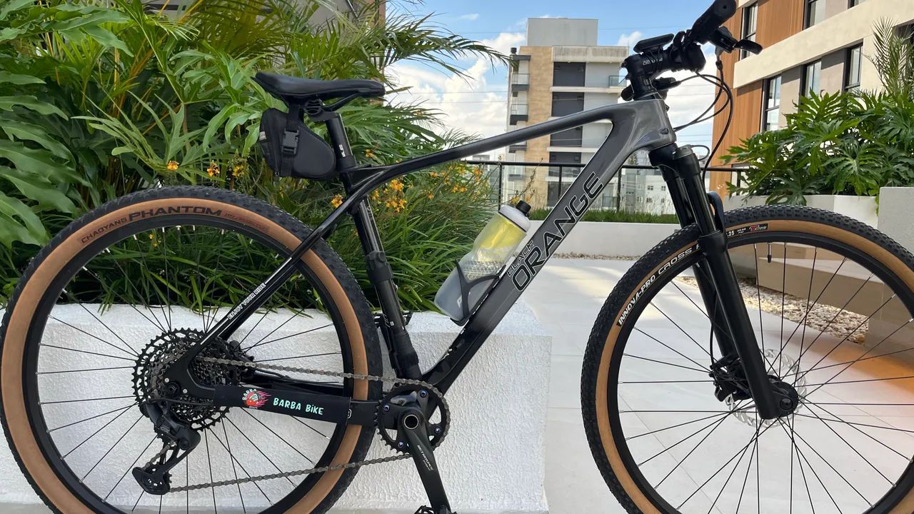 Bicicleta black orange Fibra de Carbono - Ciclismo - Costa e Silva