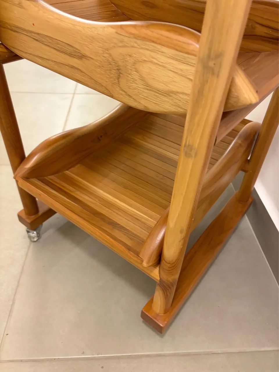 Fruteira Premium em Bambu Natural com Rodízios - Design Sofisticado - Foto 2