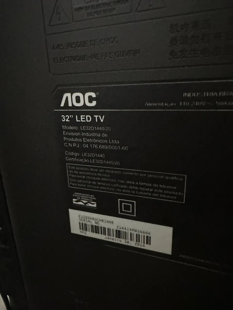 TV AOC 32 Led (NÃO É SMART) - Foto 4