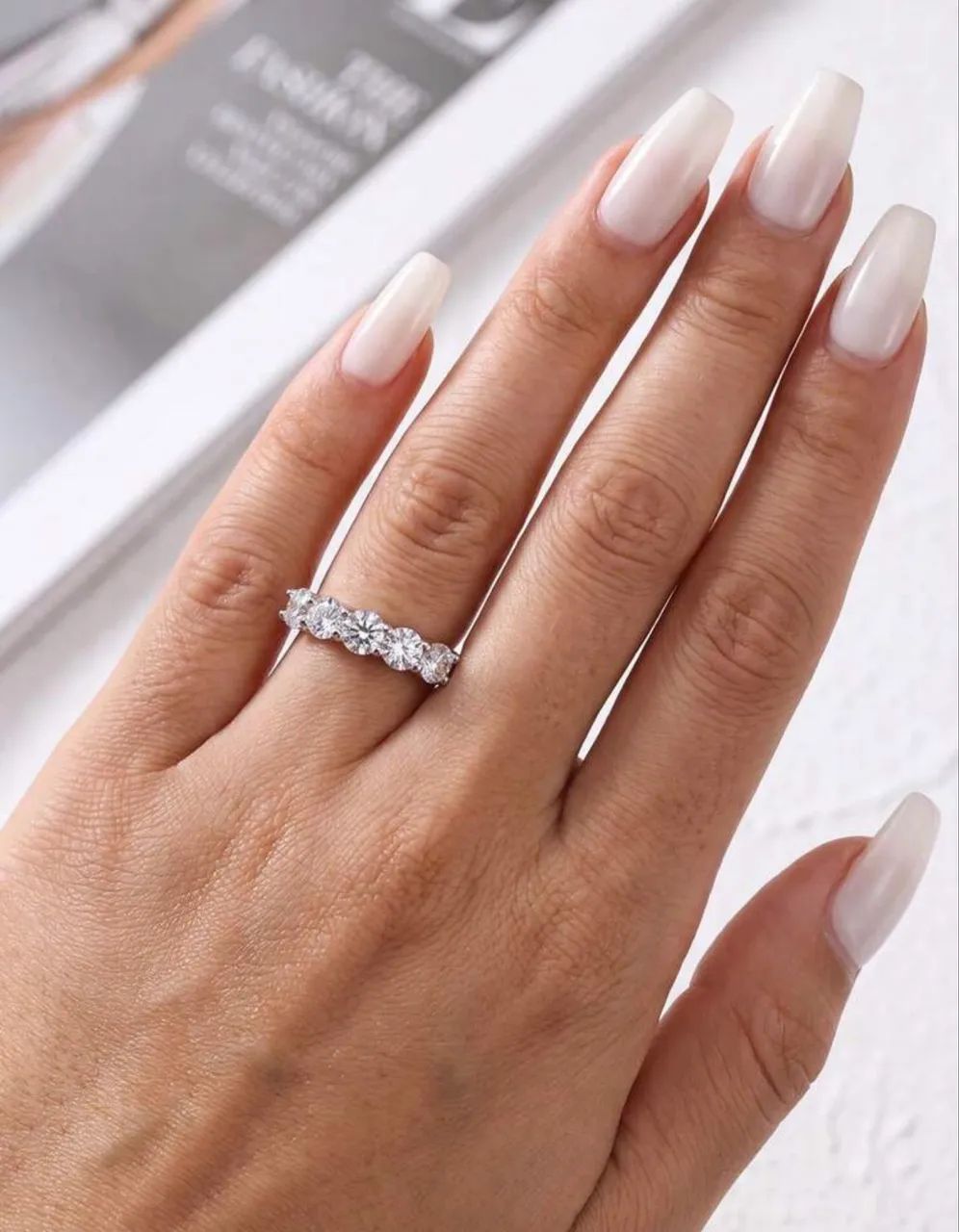 Anel de Moissanite tamanho 17 - Foto 2
