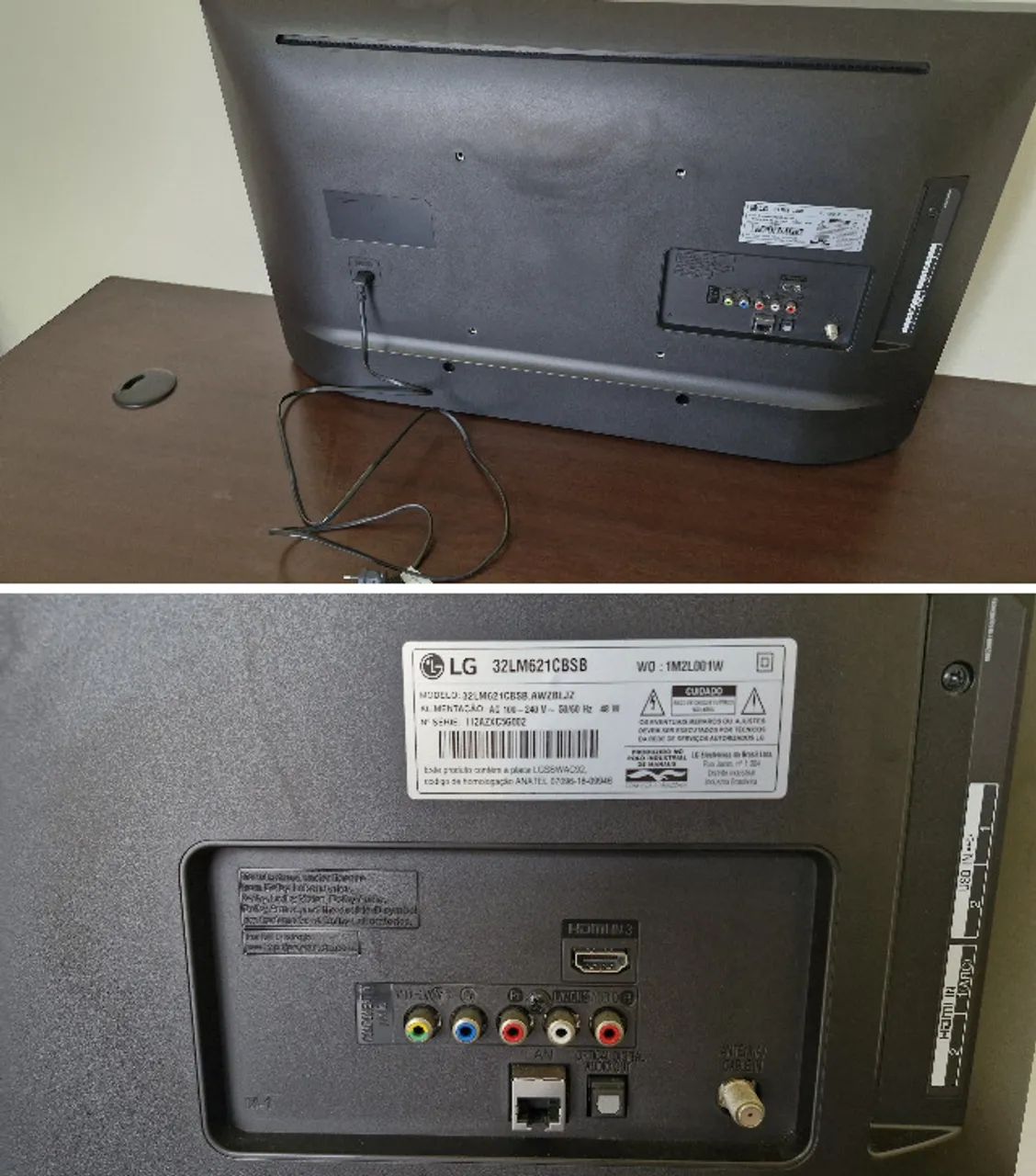 TV LG 32 polegadas HD com suporte de parede articulado - Foto 2