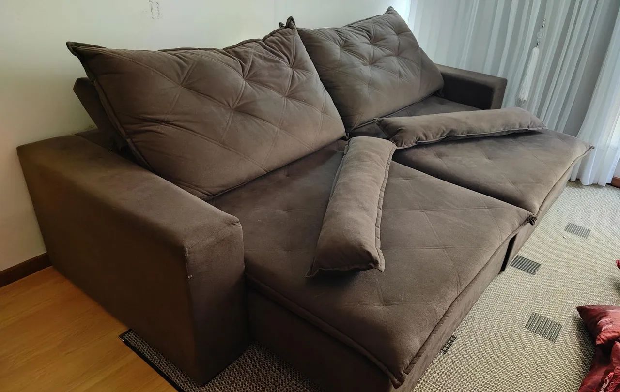 Sofá reclinável grande ótimo estado - Foto 2