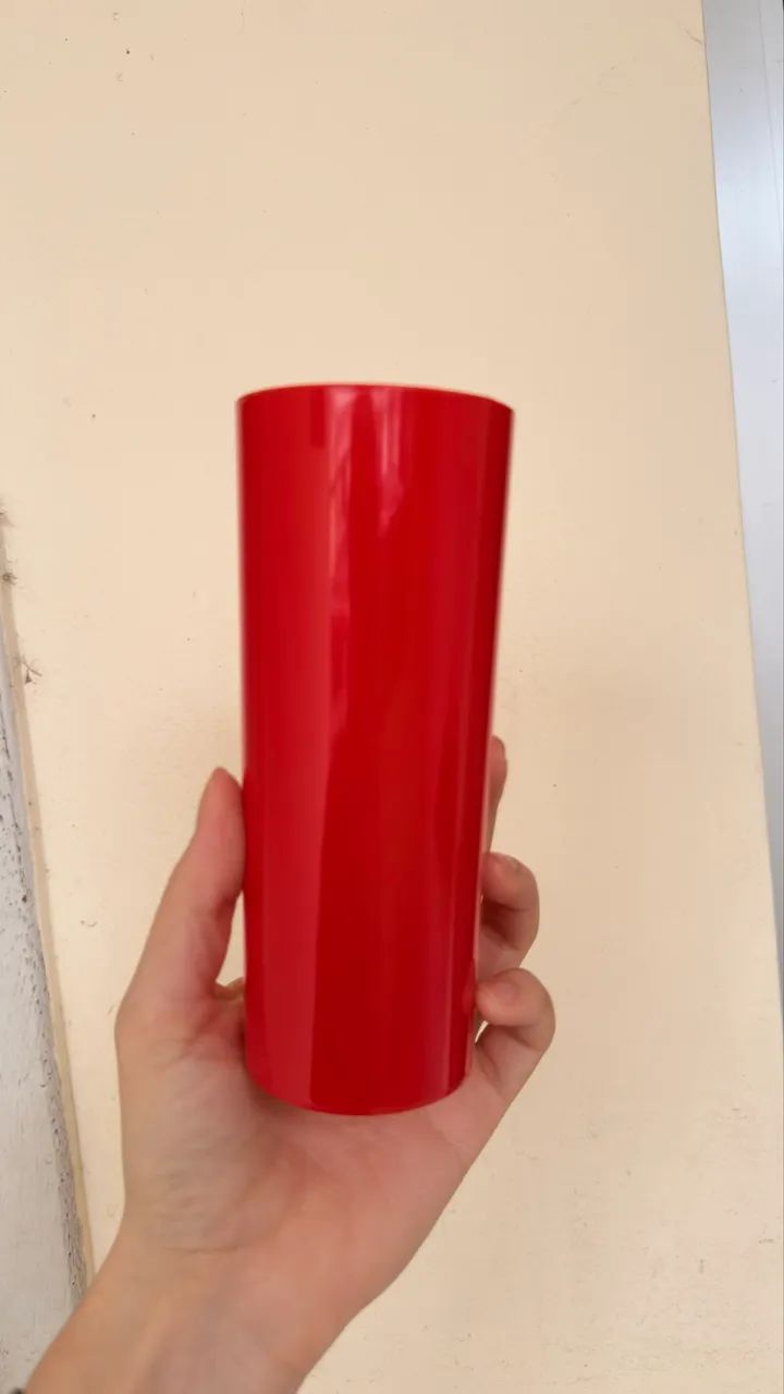 35 copos long Drink vermelho Sólido  - Foto 2