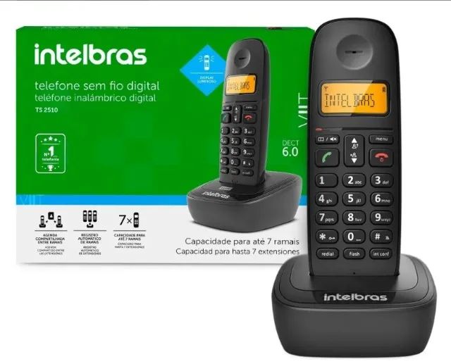Telefone Sem Fio Digital Intelbras TS 2510