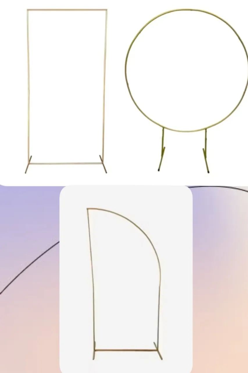 Painéis para Decoraçãode Festas: Retangular, Redondo e Meia Lua 