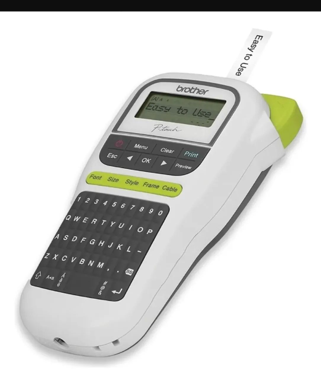 Rotulador Portátil Brother Pt H110 P-touch Cor Branco/Preto - Foto 2