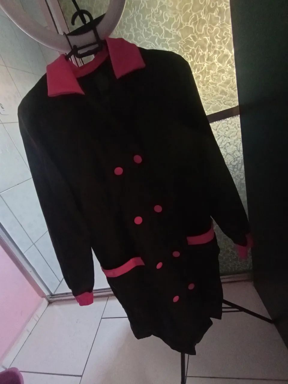 Jaleco preto e rosa - Foto 2