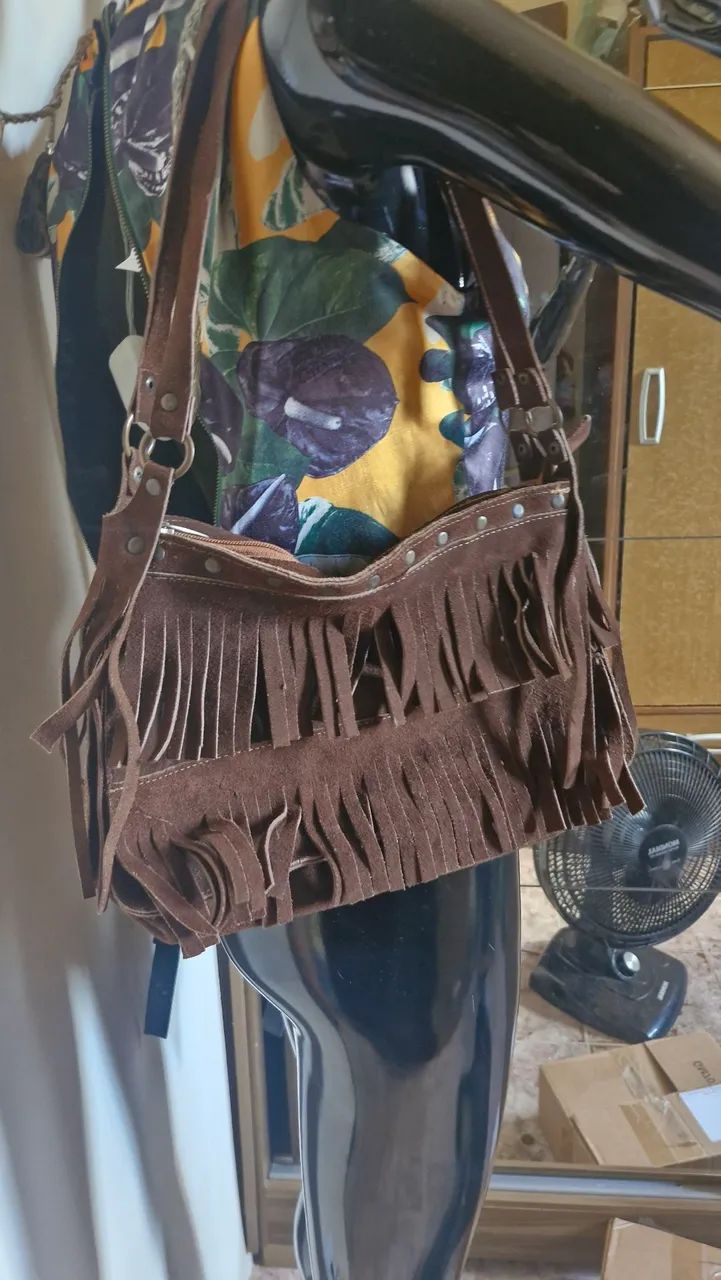 Bolsa couro legítimo 