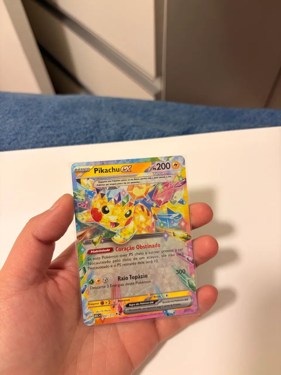 Pikachu ex 057/217 | NM | Pokémon TCG Original - Hobbies e
