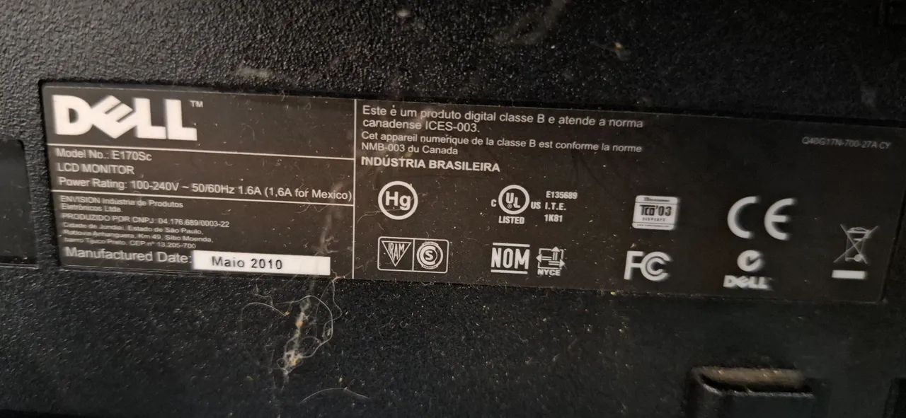 Monitor Dell E170Sc 17" 1280x1024 VGA + Cabos - Funcionando - Foto 3