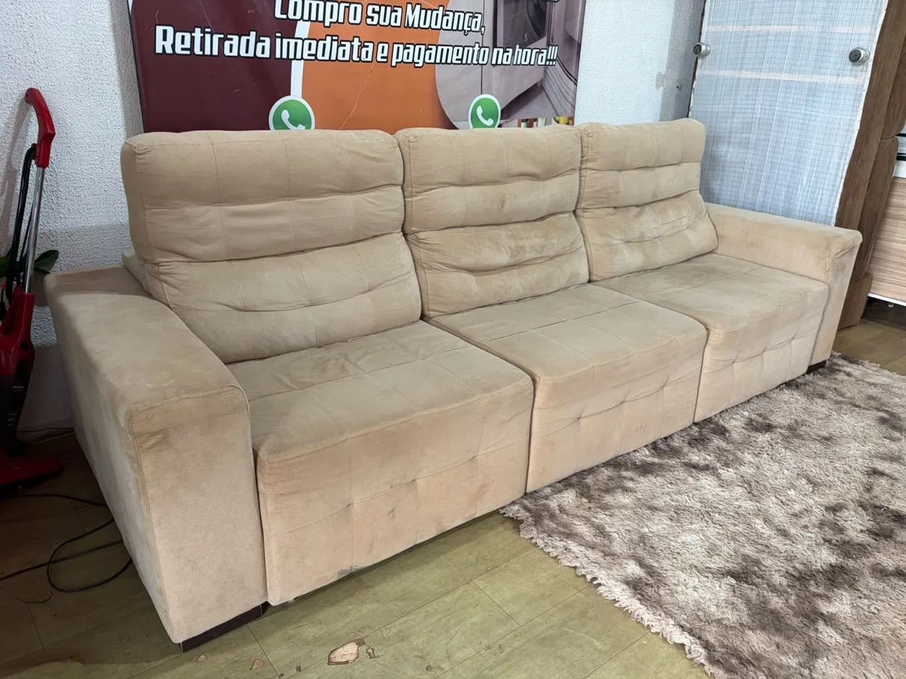 Sofá retratil reclinável ótimo (entrego)