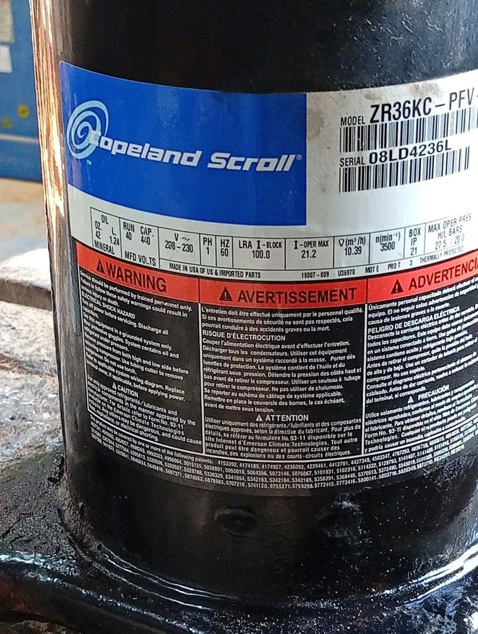 Compressor de ar condicionado  - Foto 3