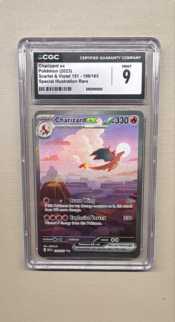 Carta Pokémon Charizard 151 Graduada 