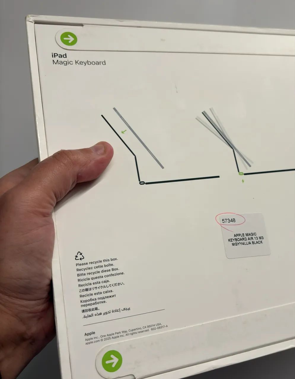 Magic Keyboard Ipad Air 13 (M3 e M4) Novo Lacrado ! - Foto 3