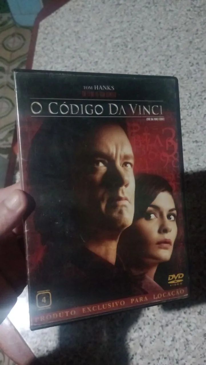 DVD Original O Código Da Vinci  Tom Hanks  Audrey Tautou  Jean Reno