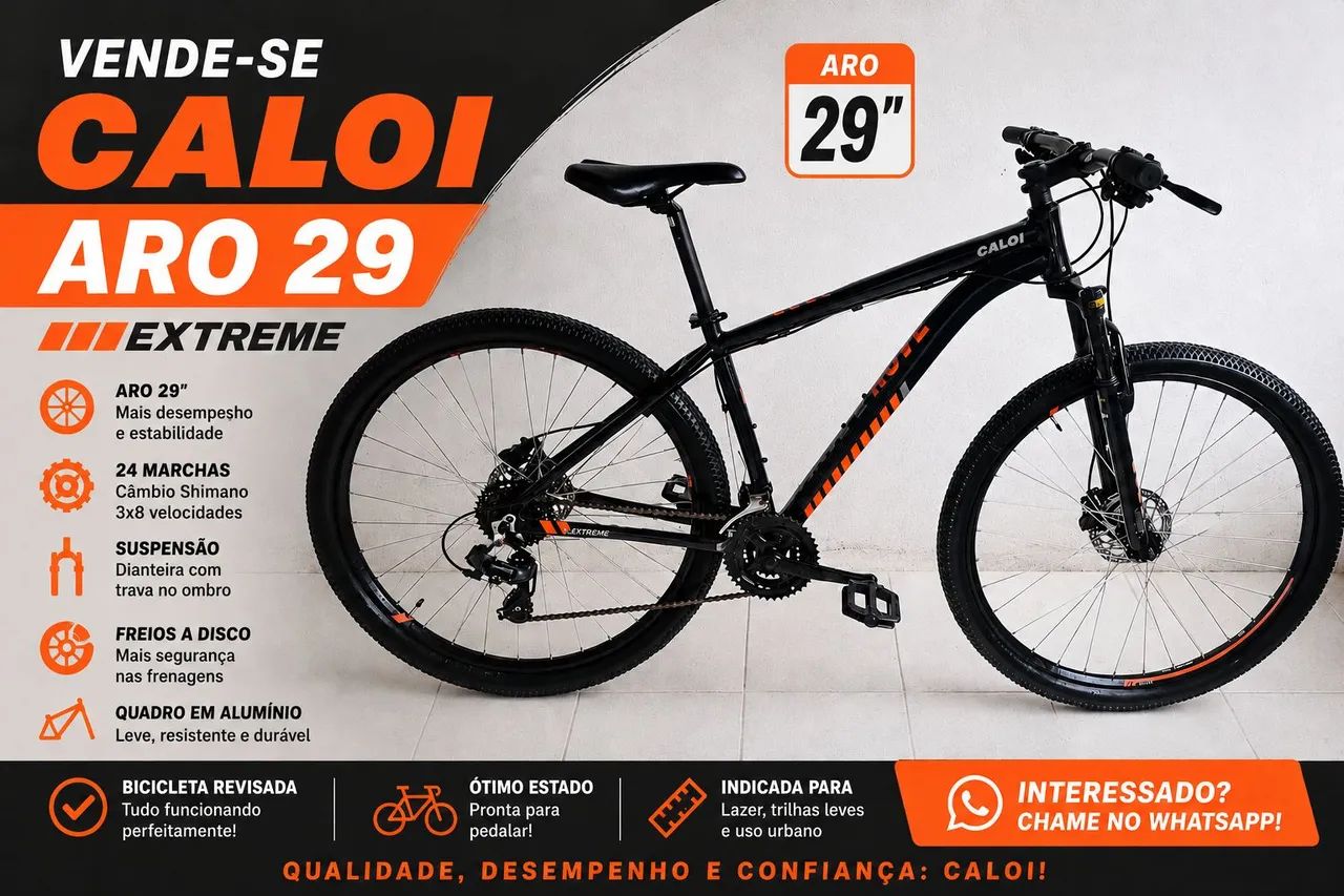 Bicicleta Caloi aro 29 