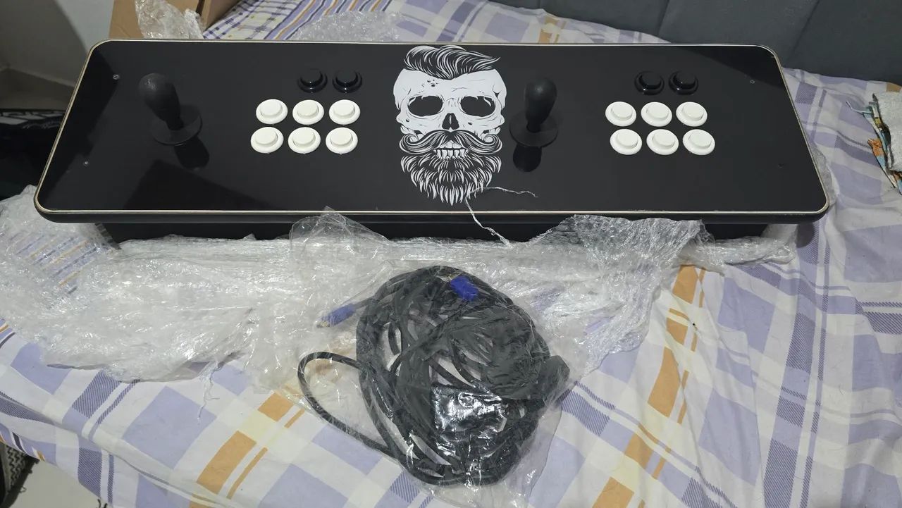 Fliperama Arcade 2 Jogadores Raspberry Pi 3 - Recalbox HDMI - Foto 3