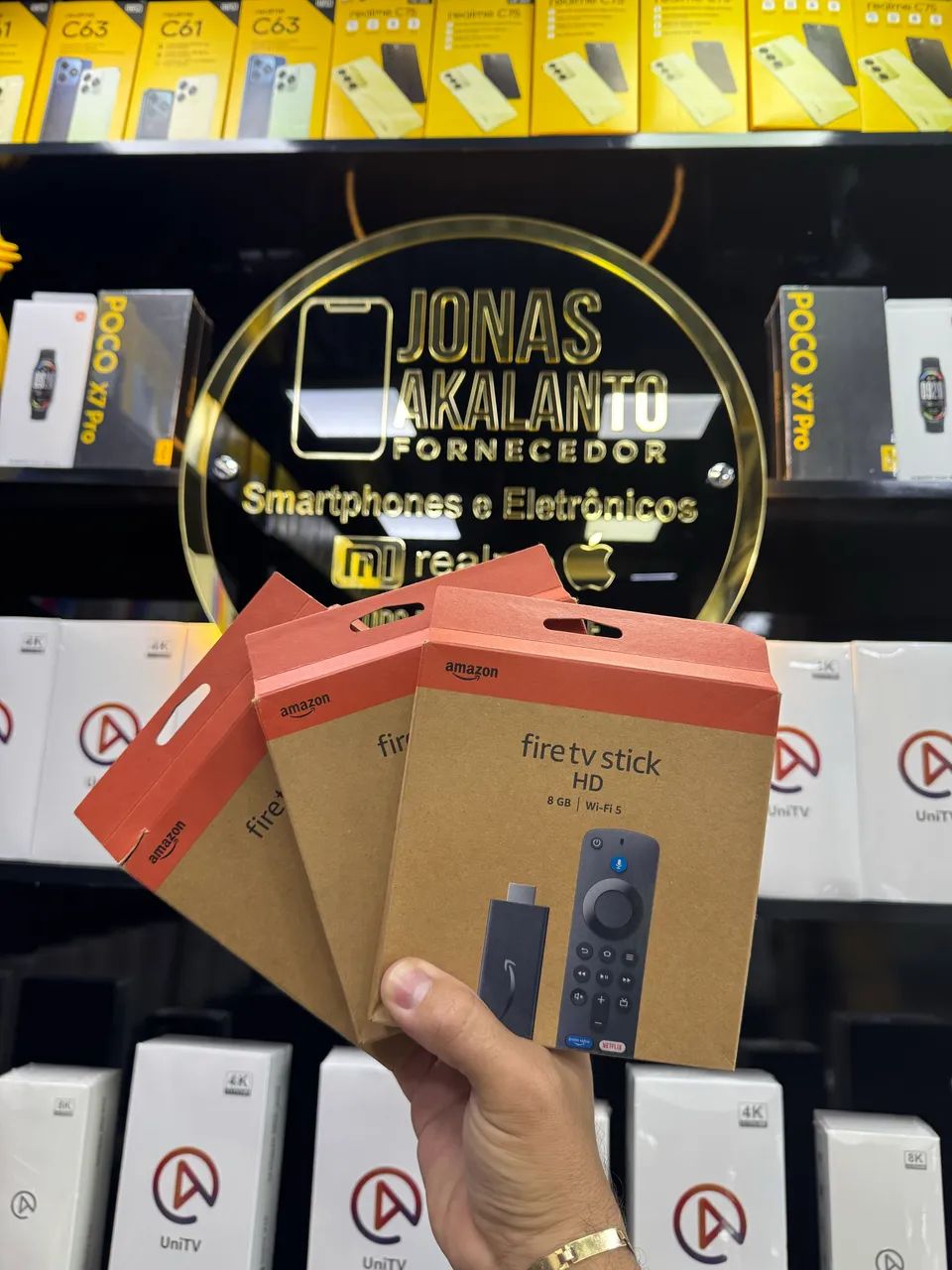 Fire tv stick full hd Wi-Fi 5 novo garantia 01 ano loja física 