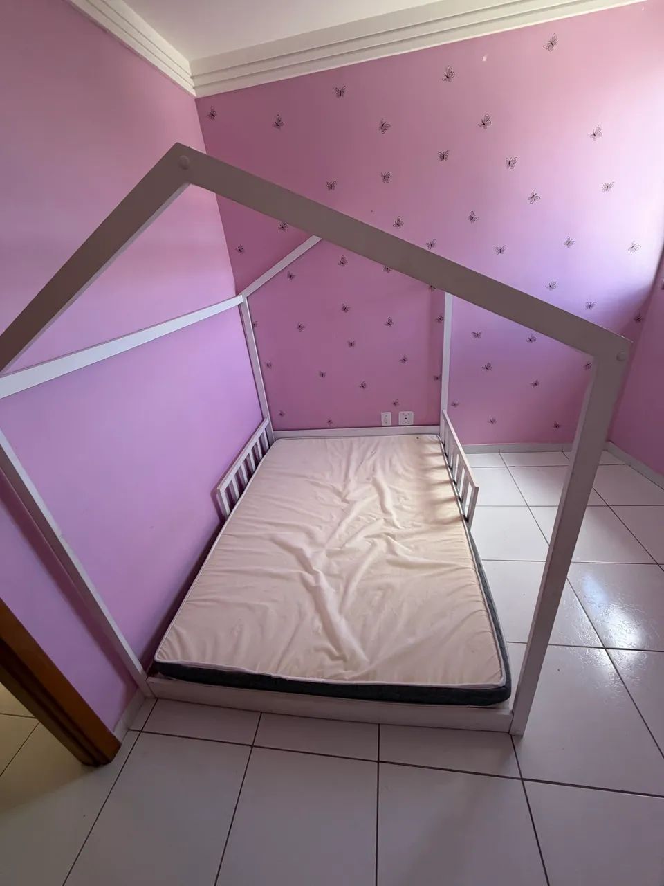 Cama de casinha com colchão, tamanho casal  - Foto 2