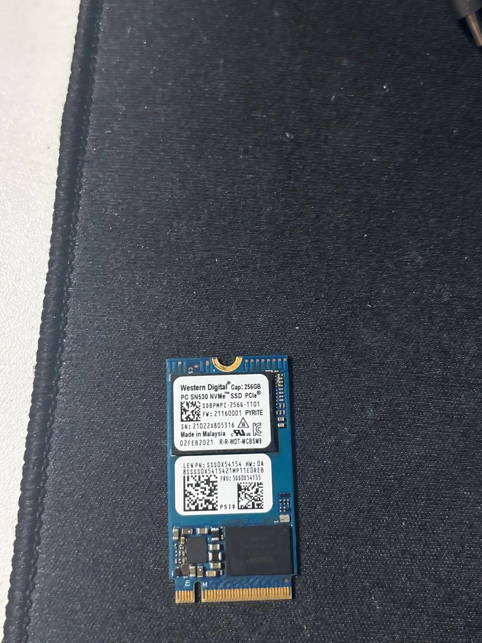 SSD NVME 256 WD