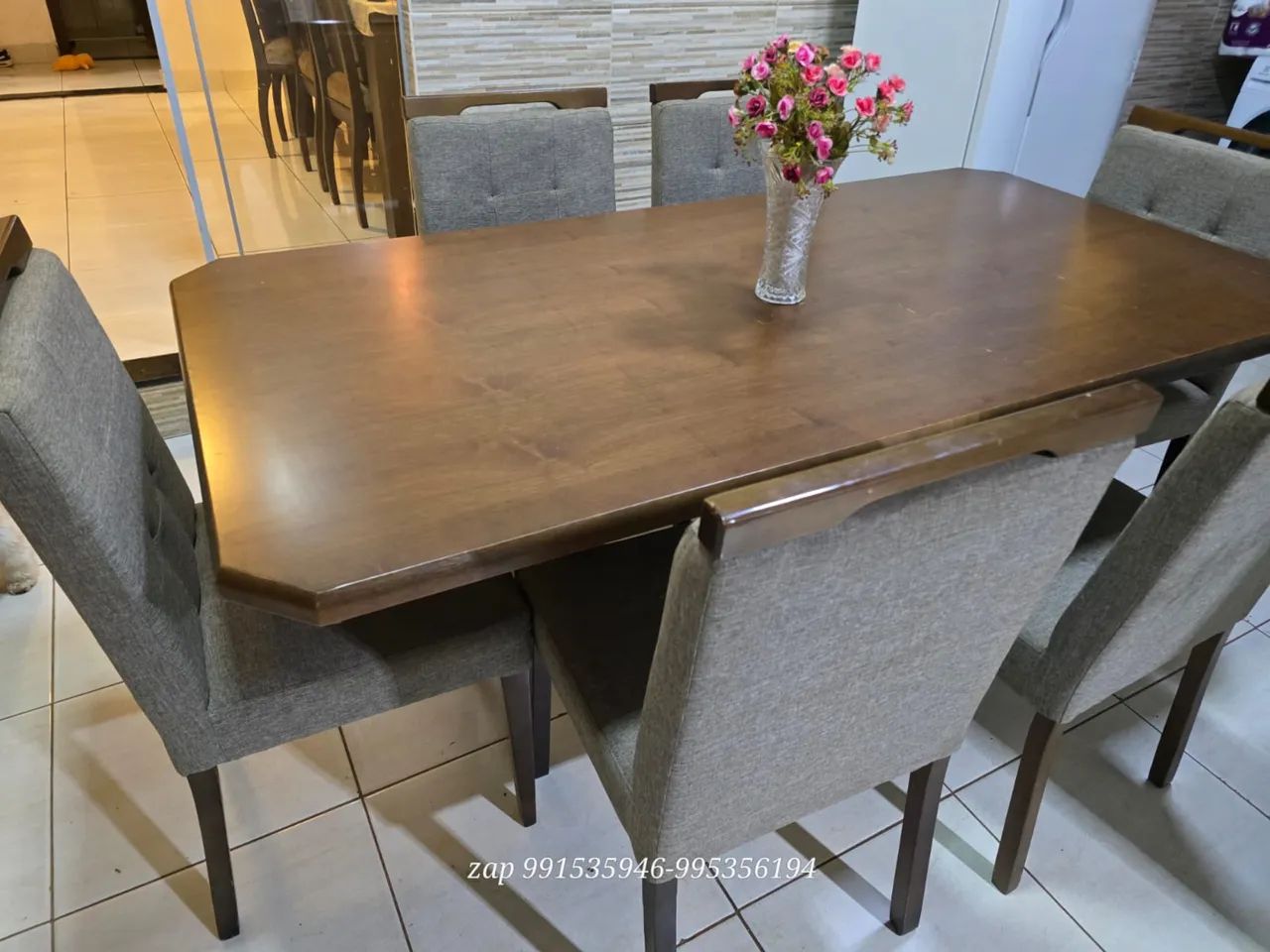 Mesa com 6 cadeiras  - Foto 4