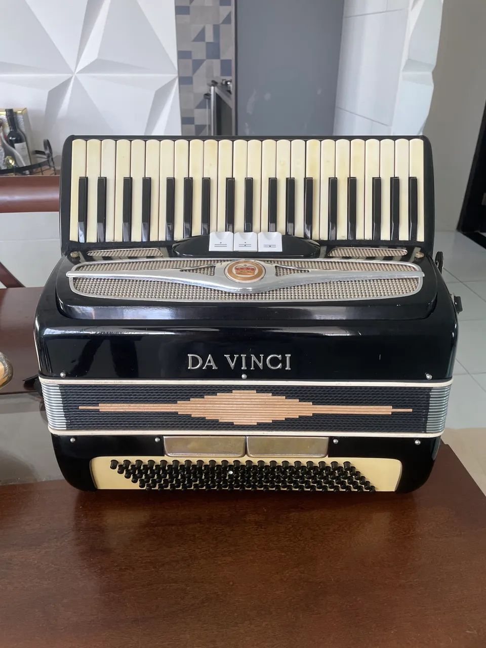 Acordeon / Sanfona DaVinci Italiano 120 baixos com bag. Excelente
