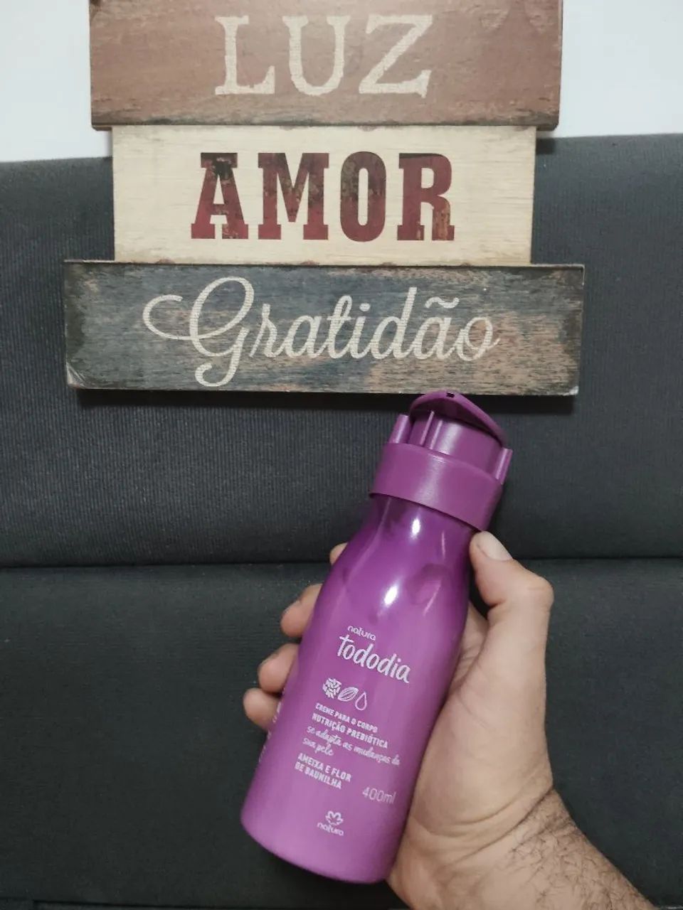Hidratante natura ameixa e flor de baunilha 
