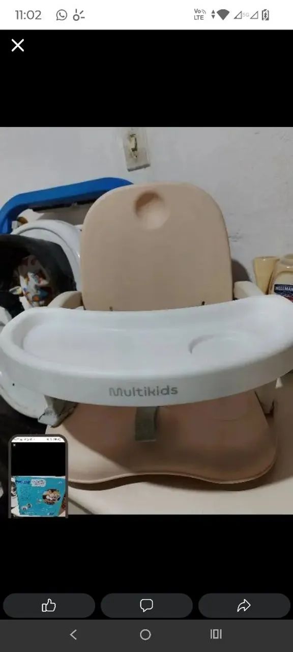 Cadeirinha de alimentação nunca usada - Foto 3